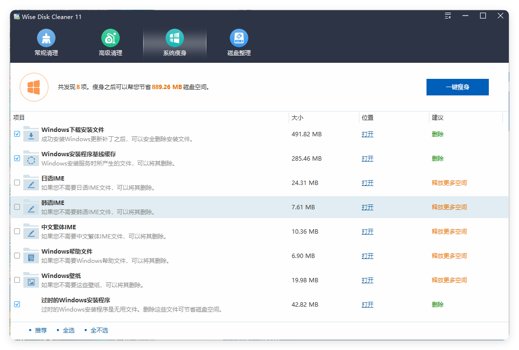 Wise Disk Cleaner v11.3.5.855绿色版-品正游戏资源