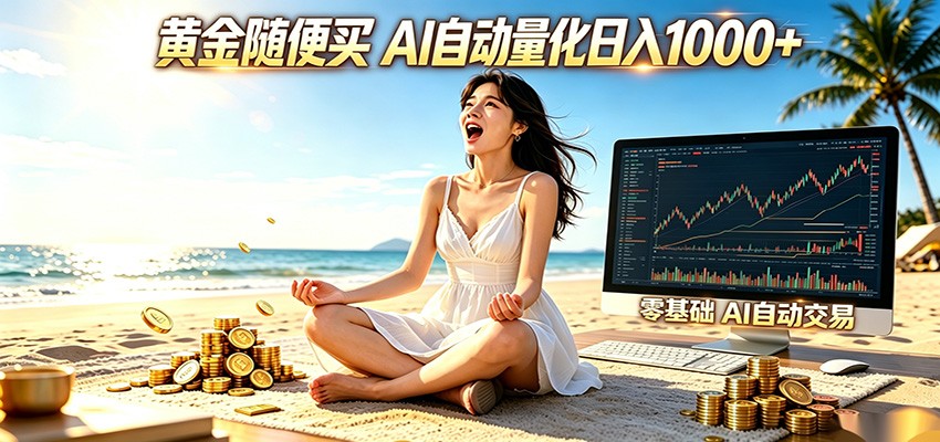 黄金随便买？AI自动外汇量化交易 在家当皇帝 日入1000+-品正游戏资源