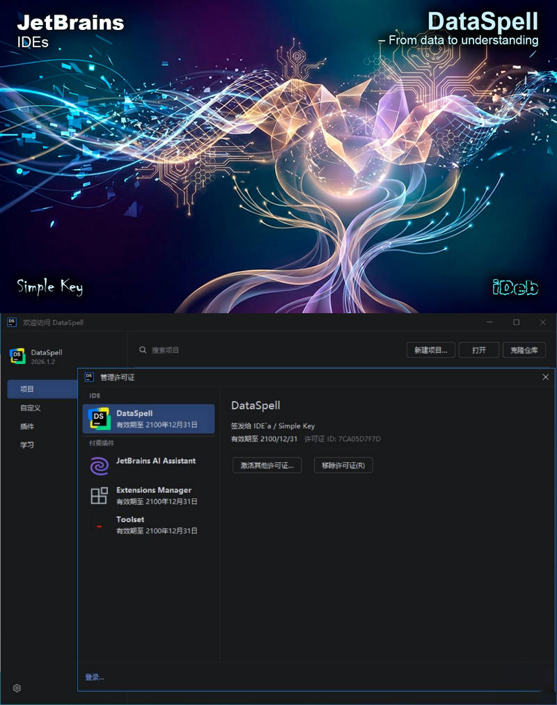 DataSpell v2026.1.2 直装特别版-品正游戏资源